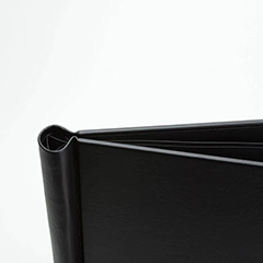 Lederoptik Schwarz