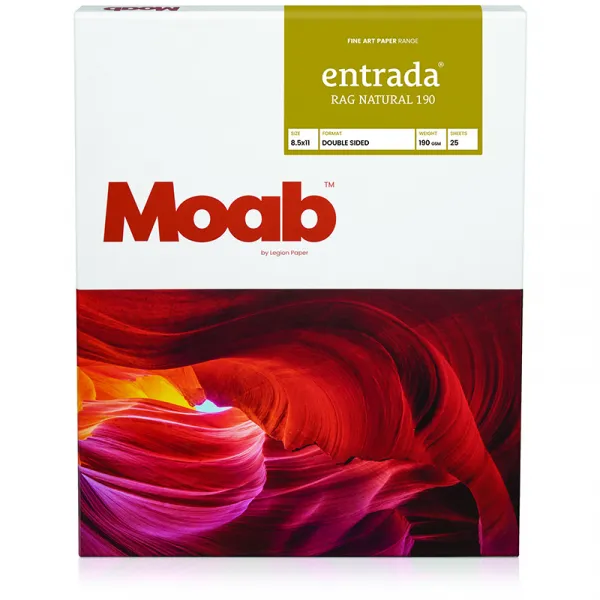 Entrada Rag Bright Duo 190g, 10,2 x 15,2cm, 50 Blatt