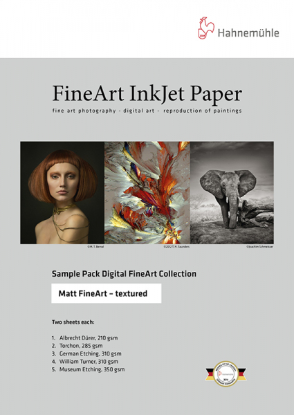 Hahnemühle Matt Fine Art Textured Testpackung DIN A4