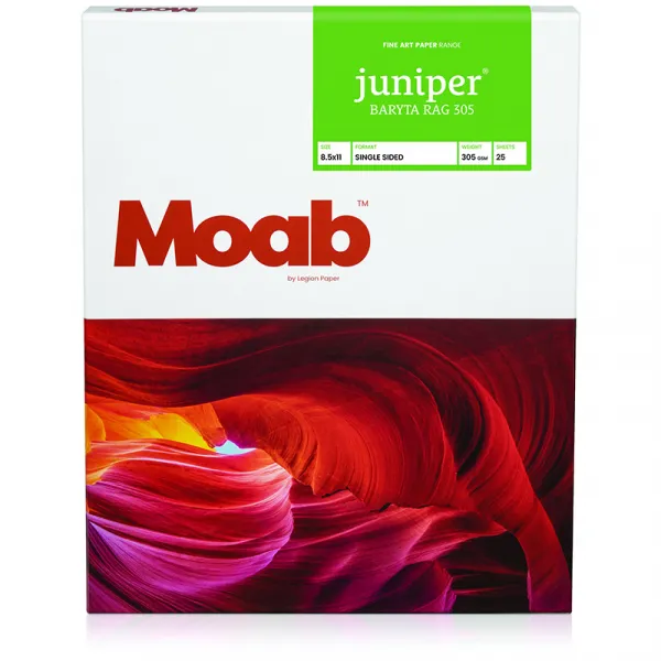 Juniper Baryta Rag 305g, 12,7 x 17,8cm, 25 Blatt