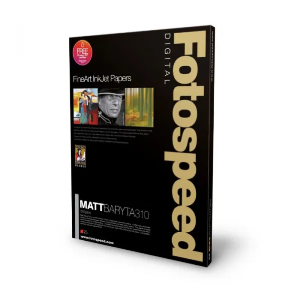 Fotospeed Matt Baryta 310g, A3+, 25 Blatt