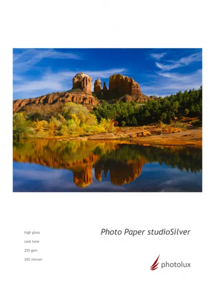 StudioSILVER High Gloss 255g, 12,7 x 17,8 cm, 100 Blatt