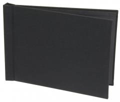 Easy Book, DIN A3 Querformat, schwarzer Textileinband, ohne Fenster