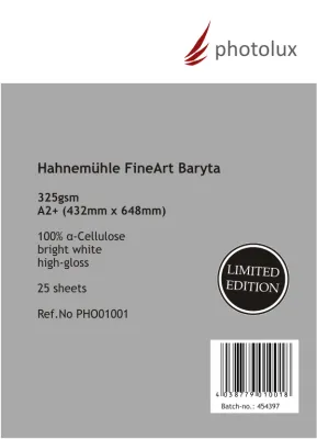Hahnemühle FineArt Baryta 325, A...